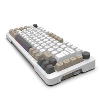 INCA IKG-455 EMPOUSA GASKET HOT SWAP POSH TRİ-MODE MAKRO RGB MEKANIK GAMING KLAVYE-BEYAZ kablosuz ve kablolu kulanma özl